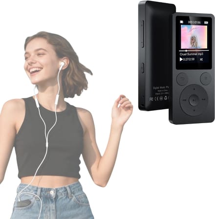 CRLYN® MP3 Speler Bluetooth - FM-Radio - Zwart