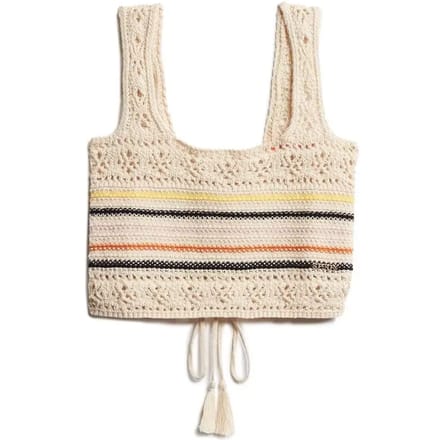 Korte haak top met veters voor dames Superdry