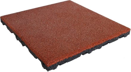 IVOL Rubber tegel 75 mm - 50 x 50 cm - Rood