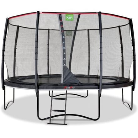EXIT PeakPro Trampoline ø427cm - Op Poten - Rond - Trampoline Buiten - Voor Kinderen - Zwart