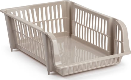 Plasticforte Stapelbare opbergmand - Beige - 20L - kunststof - 43 x 32 x 16 cm