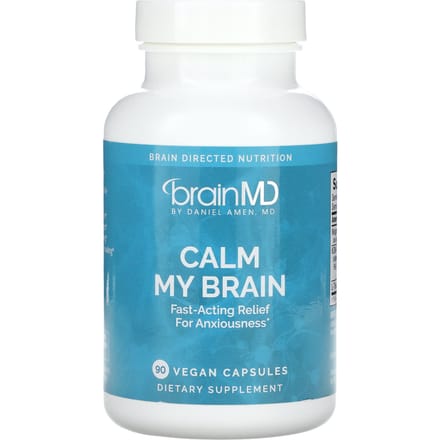 BrainMD, Kalmeer mijn brein, 90 vegetarische capsules