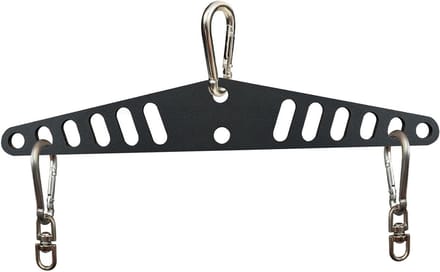 Kabel T-bar Handvat - Roei Handvat - Kracht Training - Stevige Ijzeren Structuur - 38 cm - Zwart