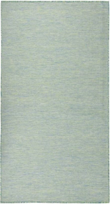 vidaXL - Buitenkleed - platgeweven - 80x150 - cm - turquoise