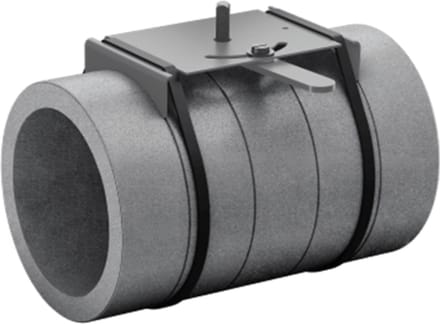 Geïsoleerde regelklep EPS diameter 160mm