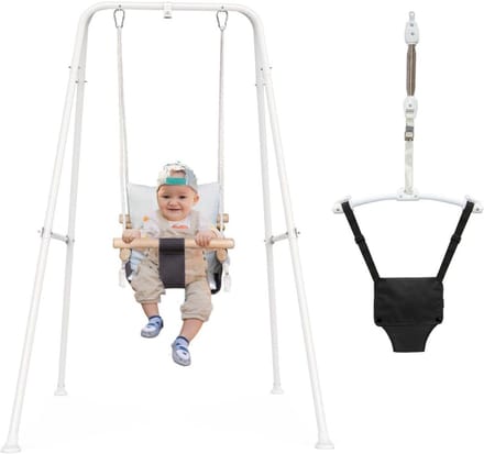 ApexArte® 2-in-1 Baby Jumper met Schommel
