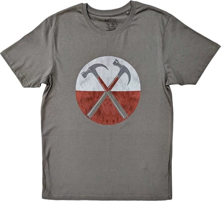 Pink Floyd - Vintage The Wall Hammers Heren T-shirt - M - Grijs