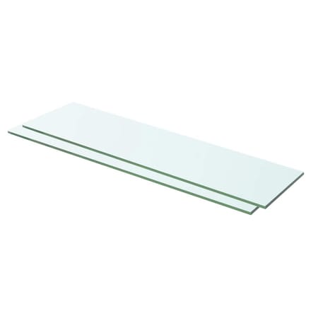 vidaXL - Schappen - 2 - st - 60x12 - cm - glas - transparant