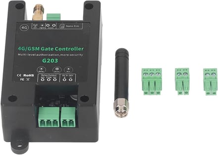 GSM Door Opener 4G, Remote Control for Gate, Roller Shutters, Garage Door, Control On/Off with Free Calls, App Control, 0-9999 S Relay Closure, Wide Application for Elevators,
