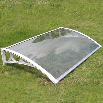 Deurluifel - Afdak Voordeur - Regenbescherming Buiten - Polycarbonaat - 60x280cm - Transparant