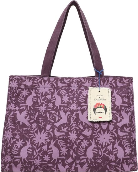 Fritzi aus Preußen Schoudertas Easy 01 Canvas Shopper Nature Folk Donkerpaars