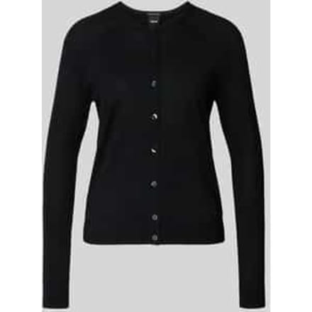 Regular fit gebreid jack van zuivere scheerwol, model 'FONAMI'