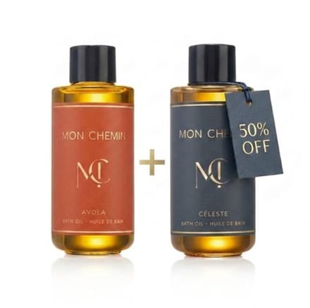 Mon Chemin® Badolie - Voordeel-Pack - Avola & Céleste - Luxe Badolie met Argan, Camellia & Baobab