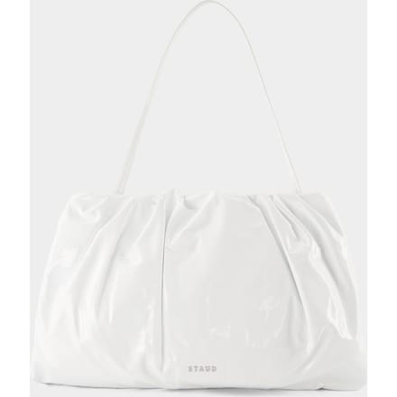 Phoebe tas - Staud - Leer - Wit