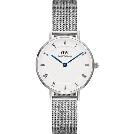 Daniel Wellington DW Watch Petite Roman Numerals Sterling 28mm Silver