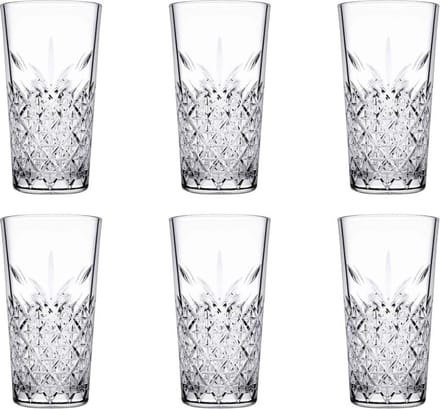 Timeless longdrinkglazen - Waterglazen - 360ml - 14,5cm - Transparant - 6 stuks