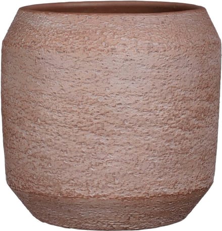 Mica Decorations Amadora Bloempot - 28x28x27 cm - Terra - Donkerbruin