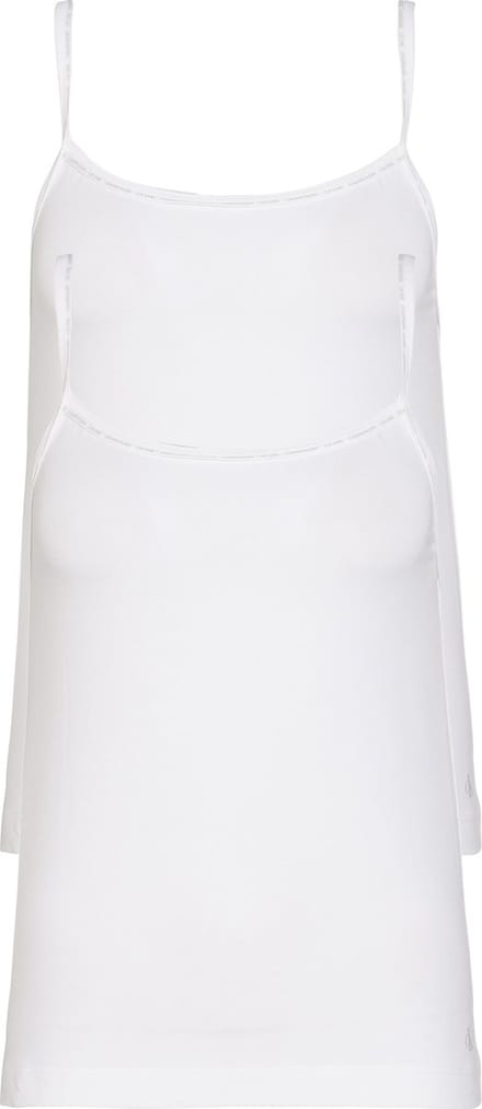 Calvin Klein dames ONE Cotton spaghetti tops (2-pack) - wit
