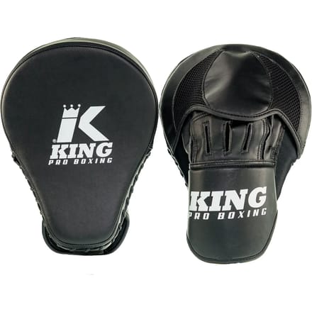 King Pro Boxing Handpads Focus Mitts Revo Zwart Wit