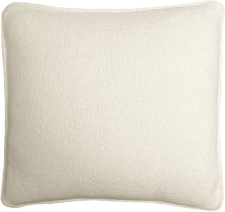 Abbey white structure recycled wool square cushion