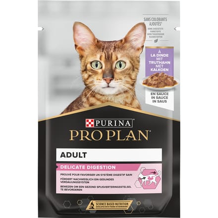 12x85g Delicate Kalkoen Nutrisavour Pro Plan Kattenvoer