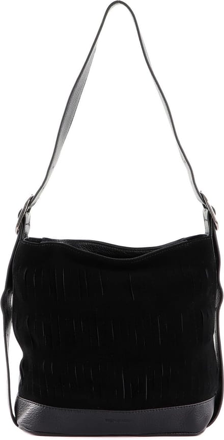 FREDsBRUDER Leren Schoudertas Rigla Crossbody Black Zwart