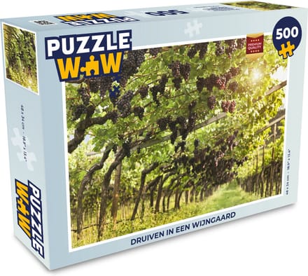 Puzzel Druiven in een wijngaard - Legpuzzel - Puzzel 500 stukjes