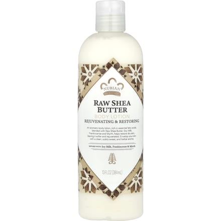 Nubian Heritage, Body Lotion, Raw Shea Butter, 13 fl oz (384 ml) white