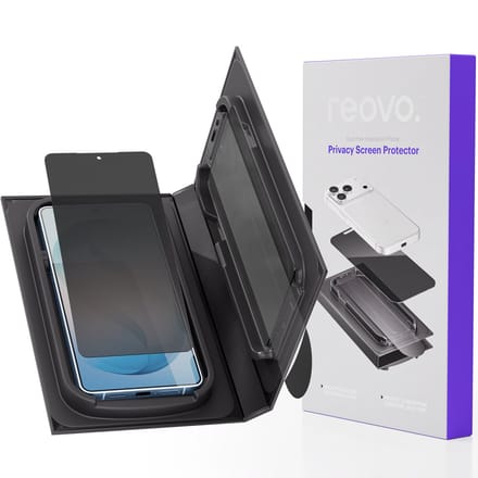 REOVO Privacy Screen Protector - Geschikt voor Samsung S26 Plus - Gorilla Glass Extra Hard - Installatie Tool