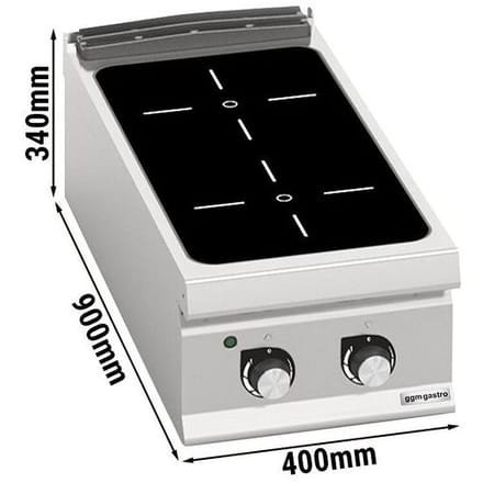 GGM Gastro Infrarotherd - 8 kW - 2 Kochfelder