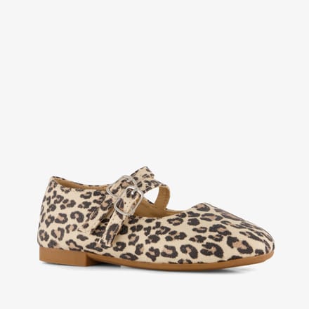 Blue box meisjes ballerina met panterprint - Bruin - Maat 26