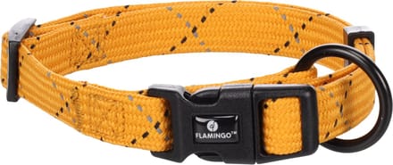 Flamingo - Hond Halsband Puppy Dolly Oker S 30-45cm 15mm