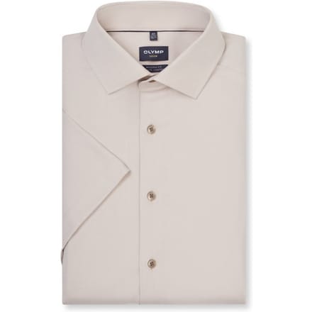 OLYMP Luxor 24/Seven Overhemd, Modern Fit, Global Kent, Taupe
