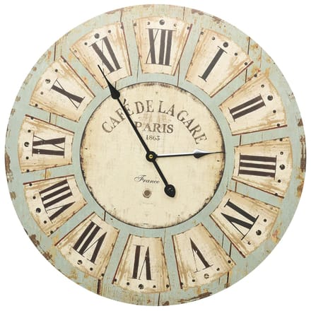 vidaXL - Wandklok - 60 - cm - MDF - meerkleurig
