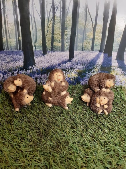 The Leonardo Collection egels beelden (set van 3) polyresin hoogte 8cm