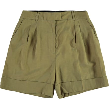 AllSaints Deri Lyn Short Light Khaki Brown Größe: W30 | Kurze Sporthosen Outlet | Damen | Braun