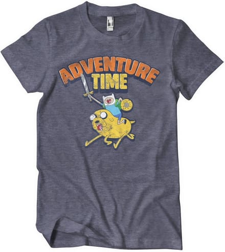Adventure Time Gewassen T-shirt marineblauw/gemêleerd