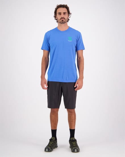 Mons Royale Icon T-Shirt Merino Pop Blue S