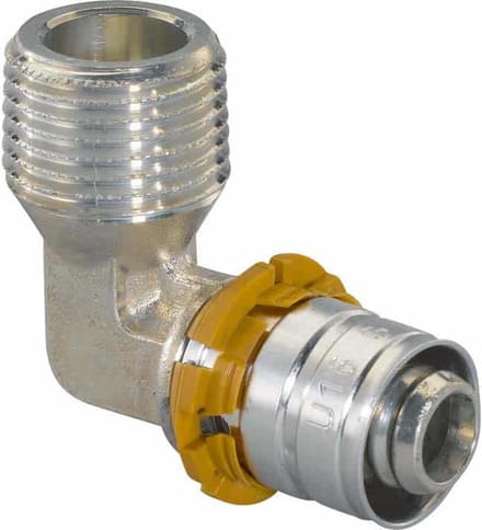 Uponor S-Press Plus knie - 3/4 buitendraad x 20 mm pers