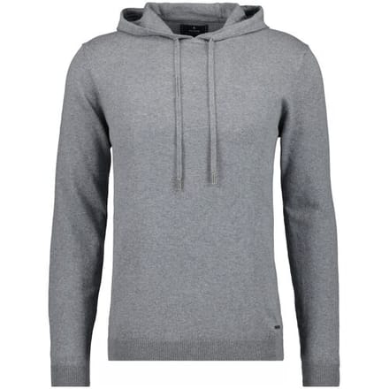 Ragman Trui Knitted Cotton Cashmere Hoodie Drawstring Grijs / male