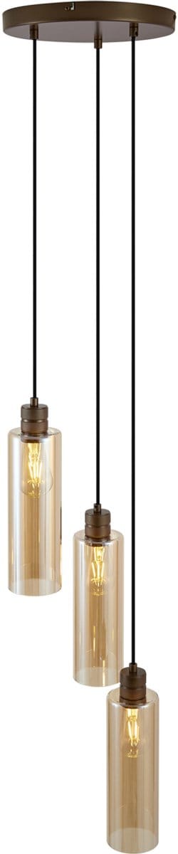 QAZQA stavelot - Hotel chique Hanglamp - 3 lichts - Ø 30 cm - Brons - Woonkamer