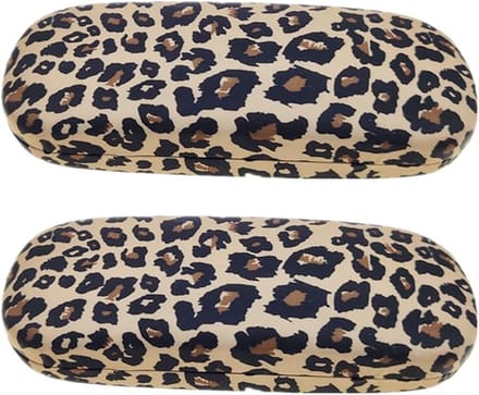Brilcase M - 2-delig - Luipaardprint - Modeaccessoire voor brillen - SnelShoppen