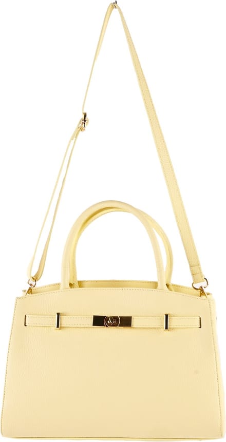 Giuliano lederen handtas Belinda - Dames - Made in Italy - Geel