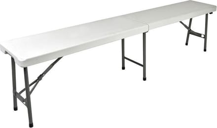 ERRO Tuinbank inklapbaar - Picknickbank - 180cm - wit