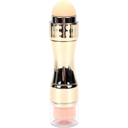 4-in-1 Make-up Kwastenset Draagbaar Multifunctioneel Oogschaduw Foundation Blush Lippenkwast Goud beige