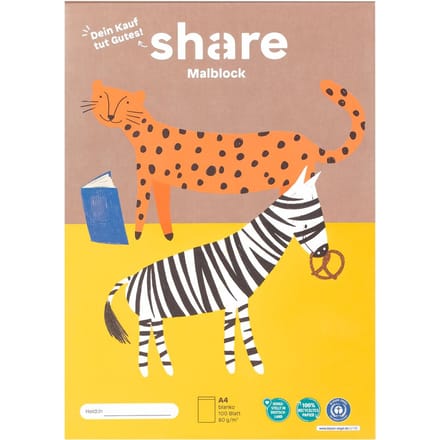 share Kleurplaat A4, 100 vellen