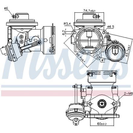 EGR-klep NISSENS 98299