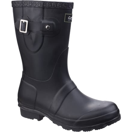 Cotswold Vrouwen/dames Windsor Short Waterproof Pull On Wellington Boots (Zwart)
