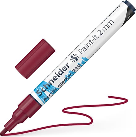 Schneider acrylmarker - Paint-It 310 - 2mm - bordeaux - S-120161