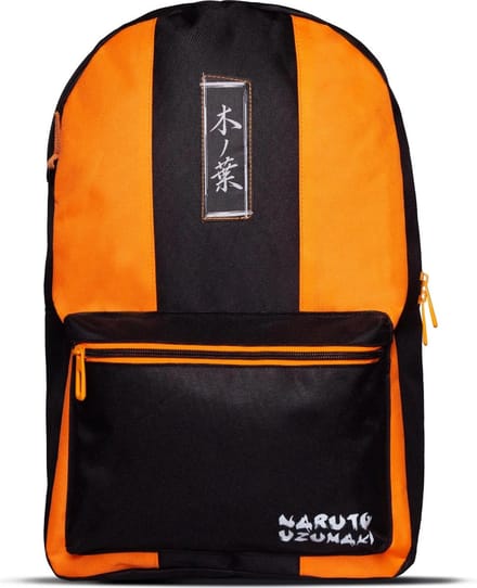 Naruto - Basic Plus Rugtas - Oranje/Zwart